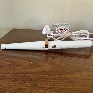 T3 Whirl Trio Tapered Styling Wand Barrel Attachment White Rose Gold Ceramic
